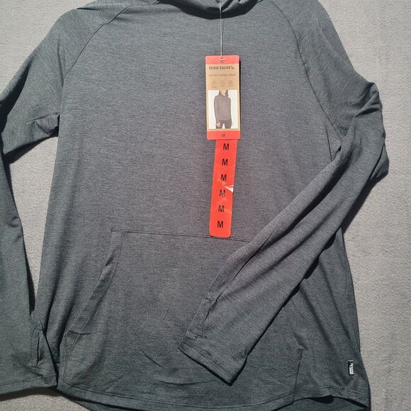 NWT‎ Eddie Bauer Charcoal Pullover Long-Sleeve Funnel-Neck Women's Med - Picture 2 of 5